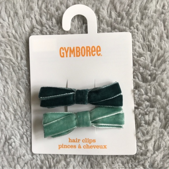 Gymboree All Spruced Up ~ 2T-3T Socks, headband & hair bows green ~ lot of 3 - Picture 2 of 10